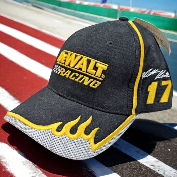 Matt Kenseth #17 Baseball Cap Hat Dewalt Tools Wypall Wipes‎ Racing Nascar Black - Picture 1 of 11